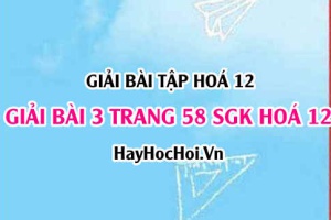 Giải bài 3 trang 58 SGK Hoá 12: Cấu tạo, tính chất hoá học của Amin, Amino Axit và Protein